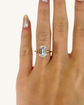 3.5ct EMERALD CUT SOLITAIRE