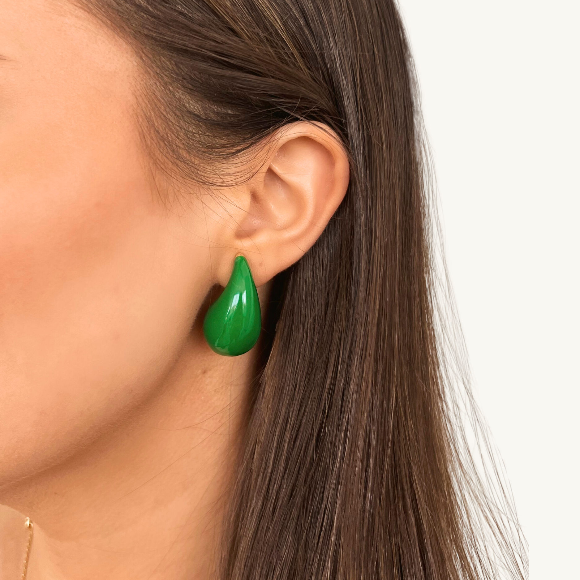 EMERALD LARGE REIGN EARRING