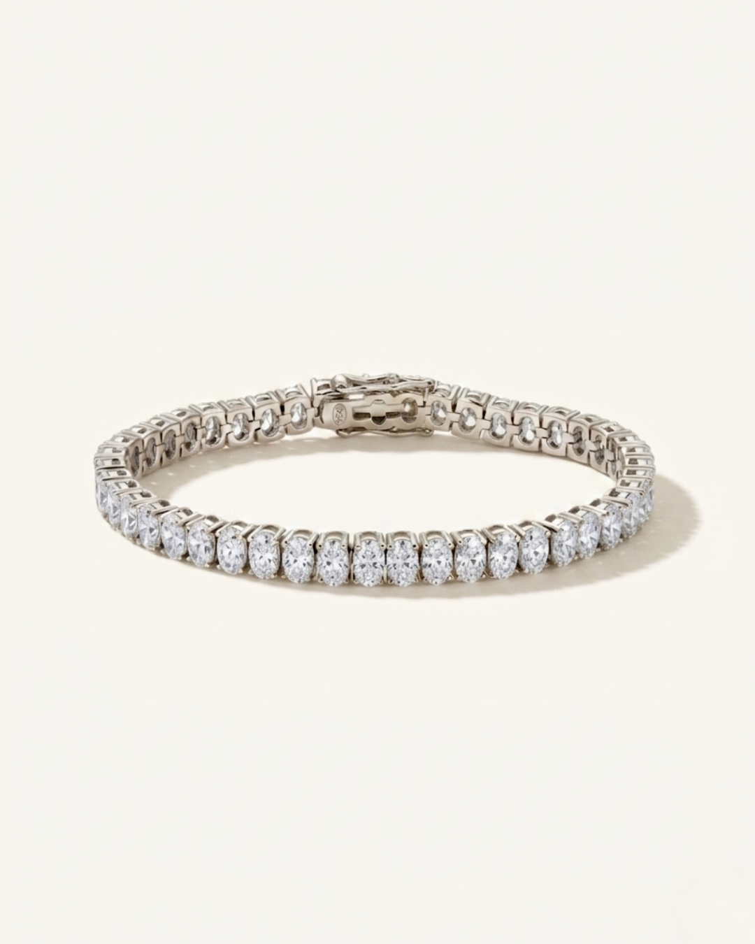 Oval Moissanite Tennis Bracelet
