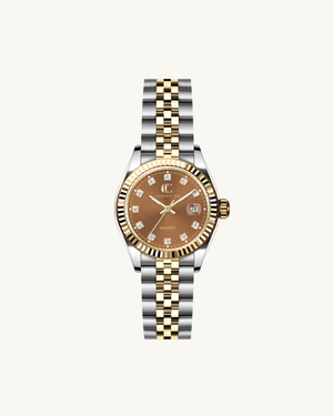TWO-TONE & BROWN - CC CLASSIC WATCH
