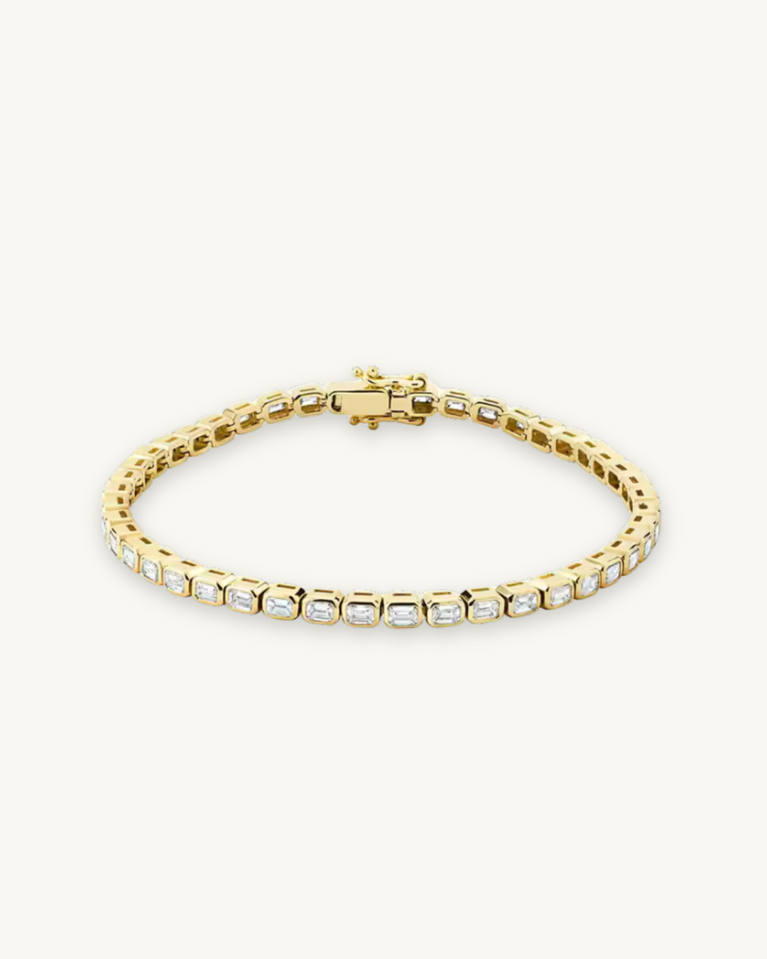 Luxe Bezel Tennis Bracelet