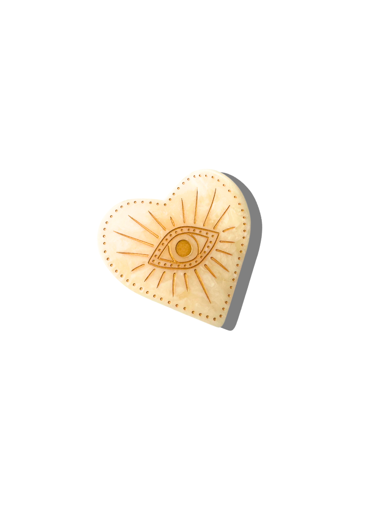 Celestial Heart Claw Hair Clip