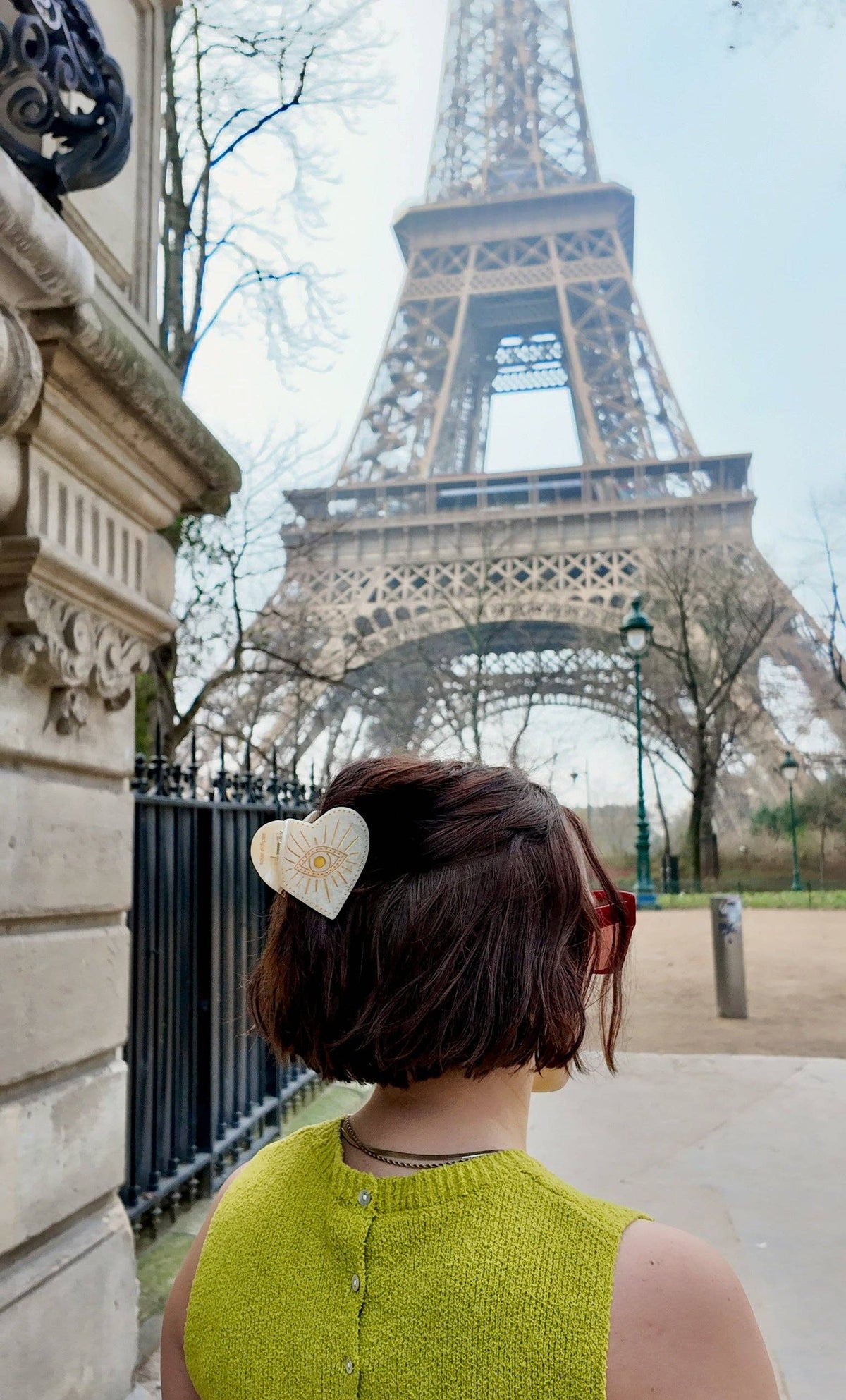 Pince à Cheveux Céleste Griffe Cœur
