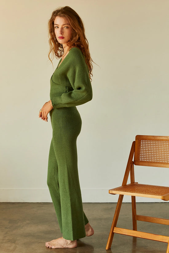 KNIT GREEN SET