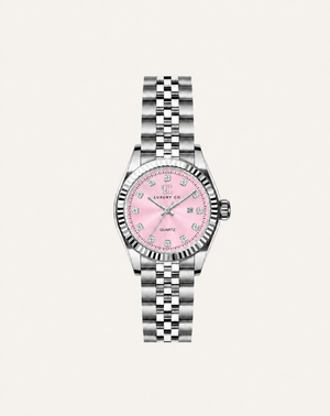 LIMITED EDITION - SILVER & PINK - CC CLASSIC WATCH