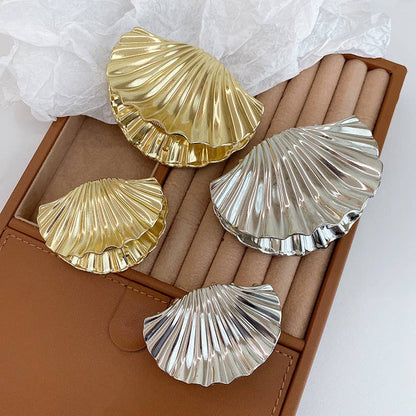 Shell-Shaped Metal Hair Claw Clips