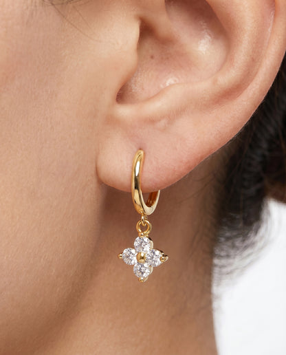 CLEO DROP MOISSANITE HUGGIE