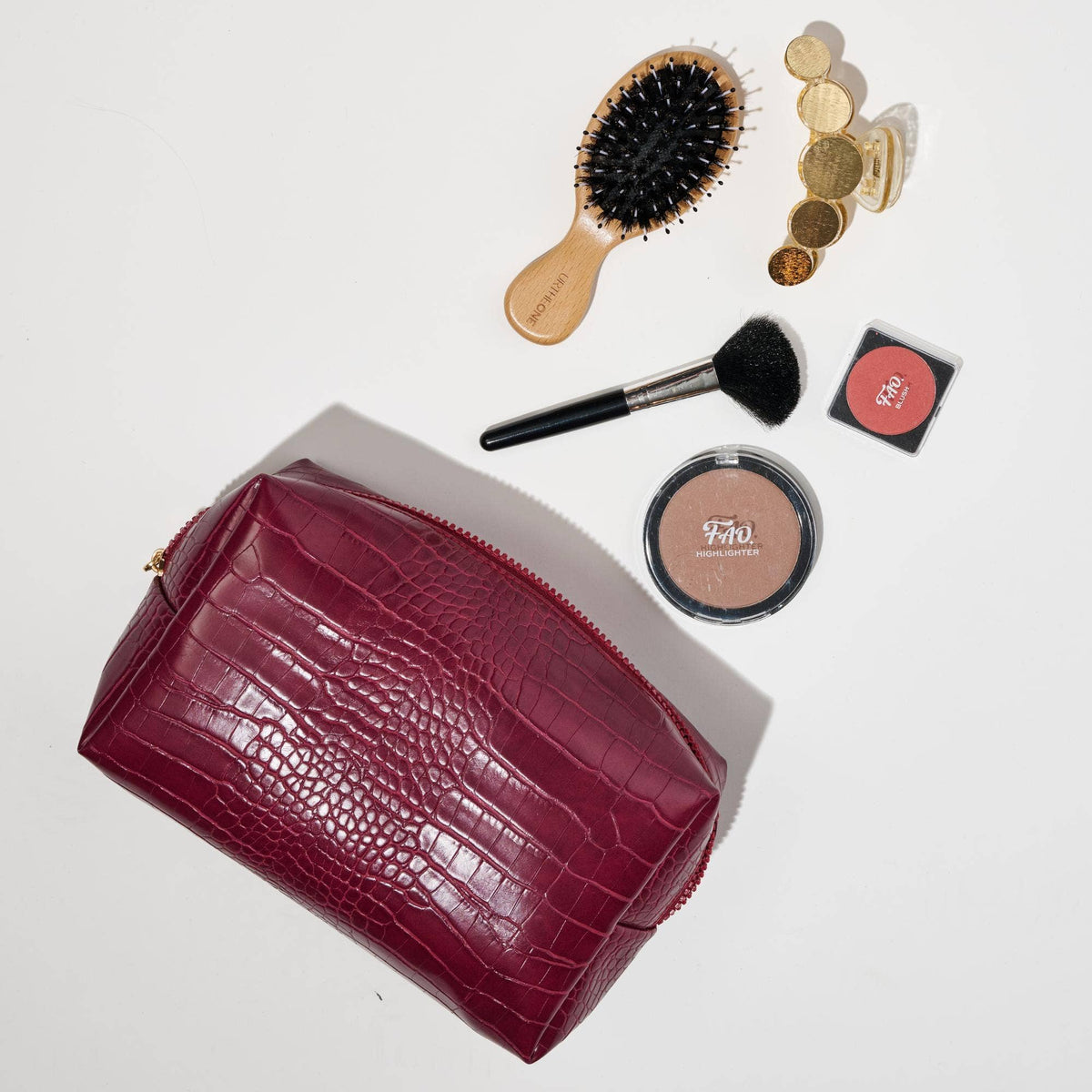 Croc Chic Cosmetic Pouch