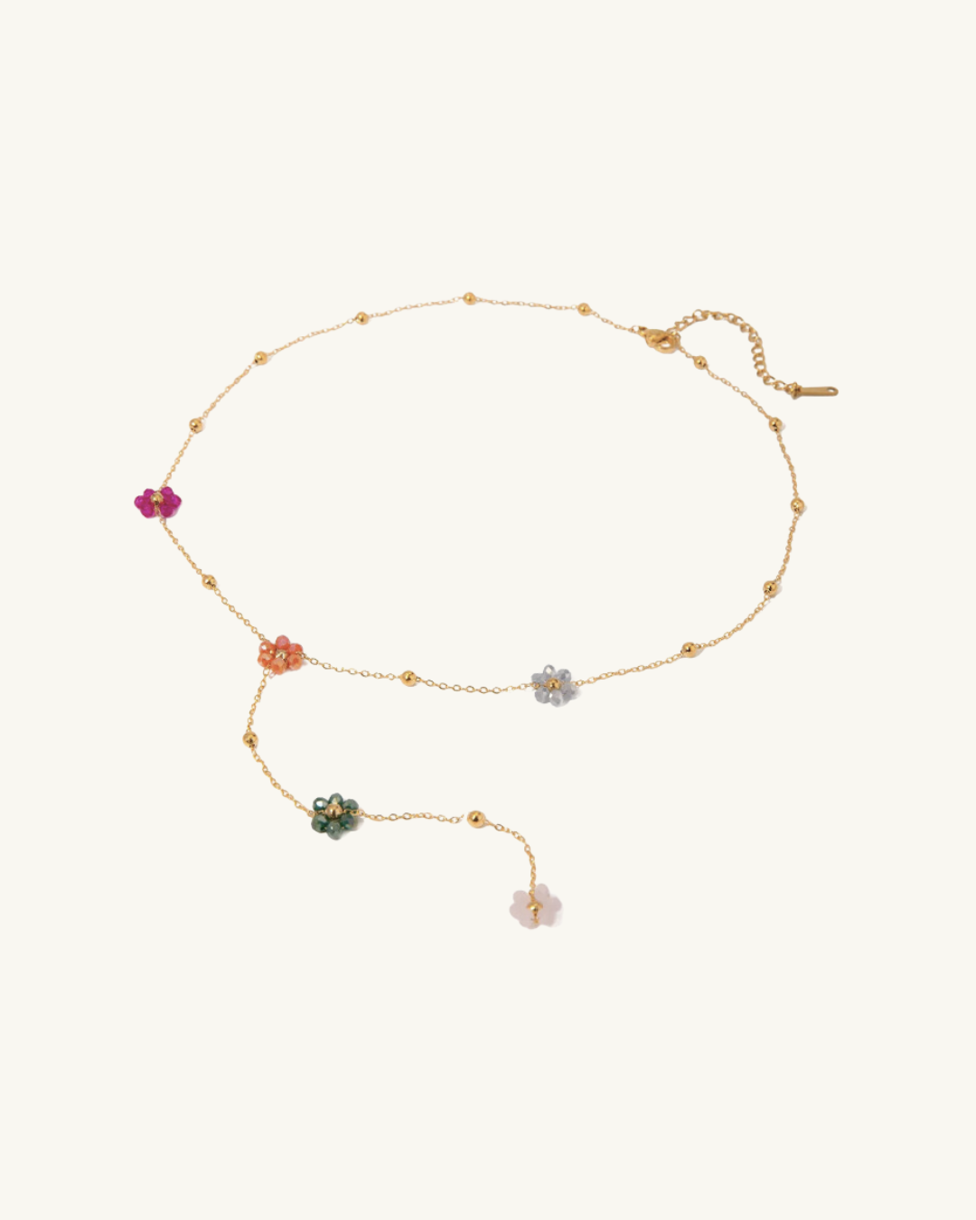 COLLIER LARIAT FLEUR