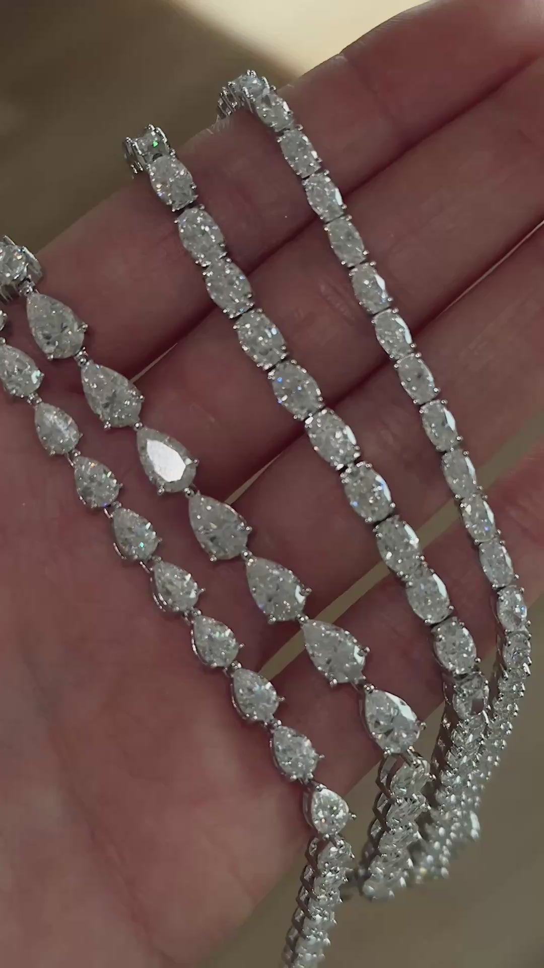 PEAR MOISSANITE TENNIS BRACELET
