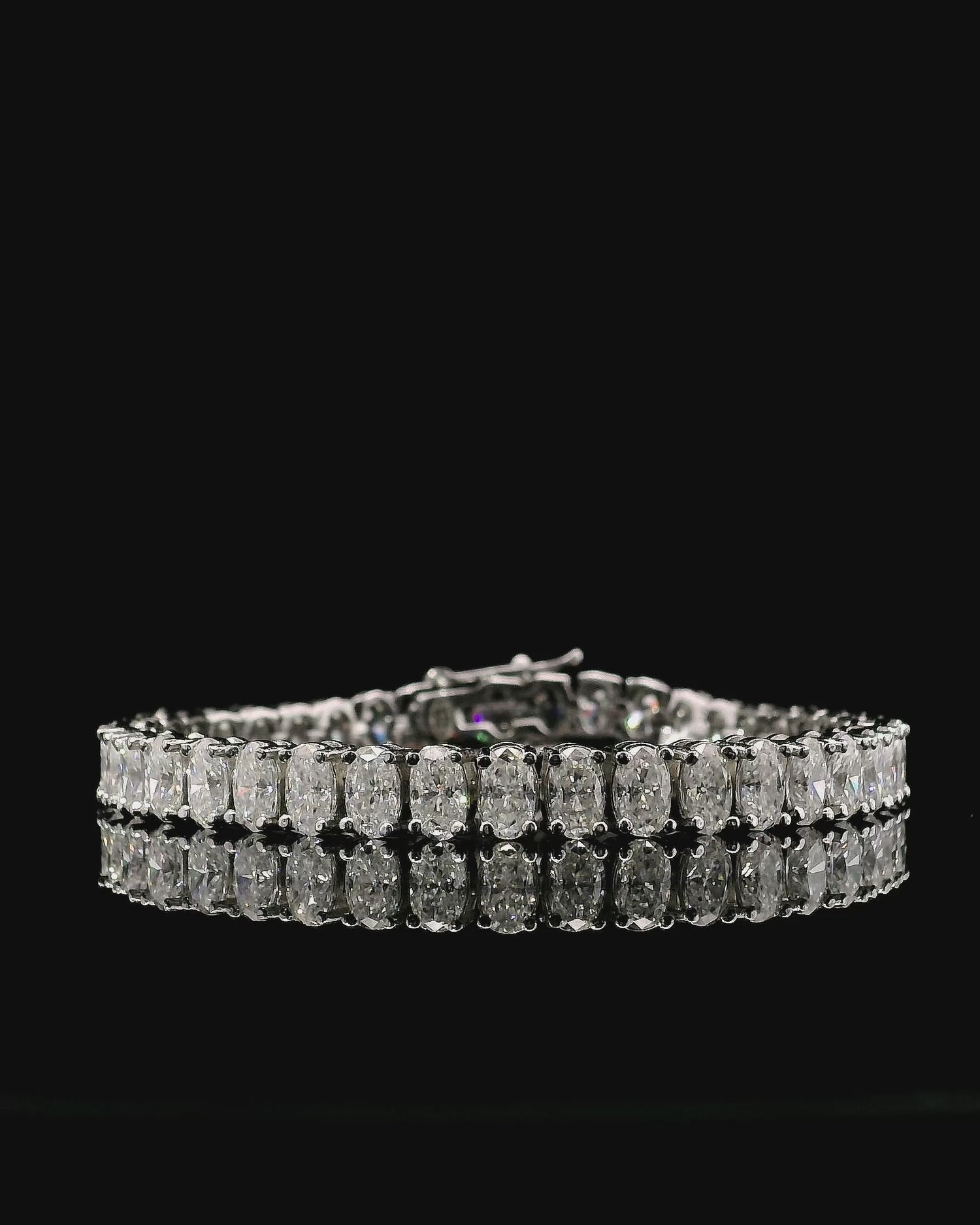 Oval Moissanite Tennis Bracelet
