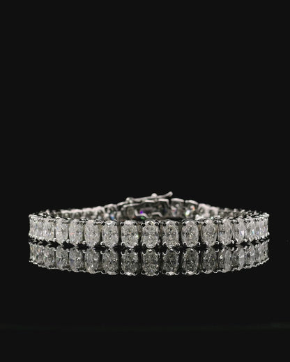 Oval Moissanite Tennis Bracelet