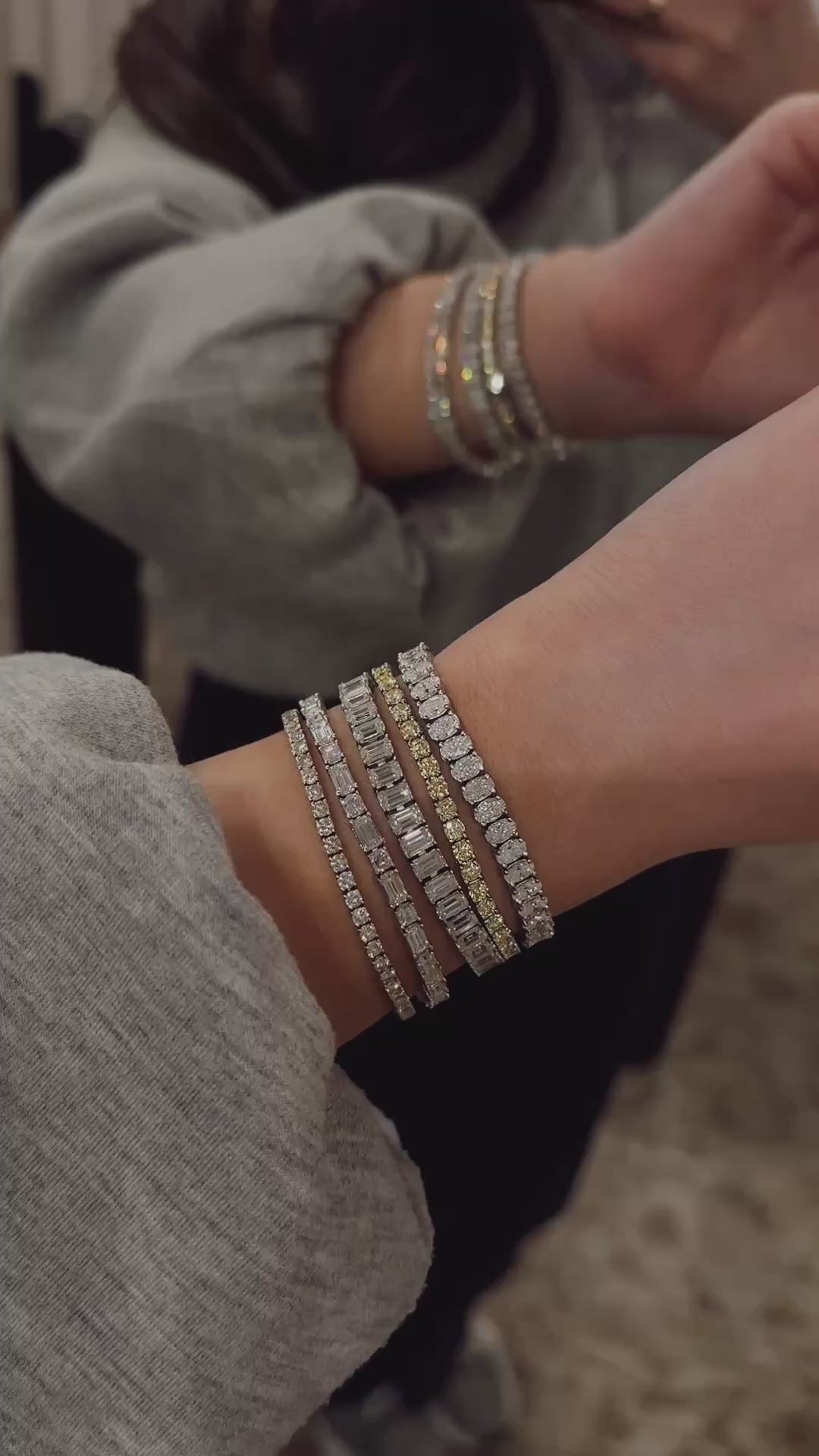 Emerald Moissanite Tennis Bracelet