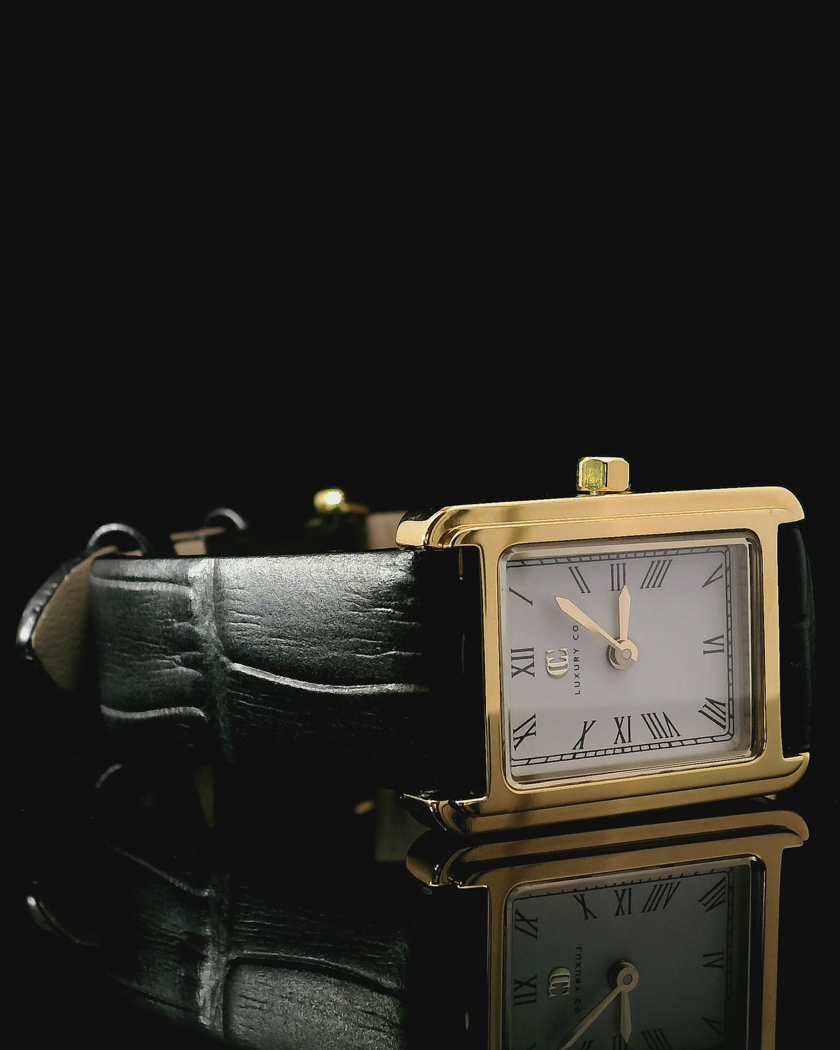 THE ARCHIVE WATCH - BLACK LEATHER WATCH