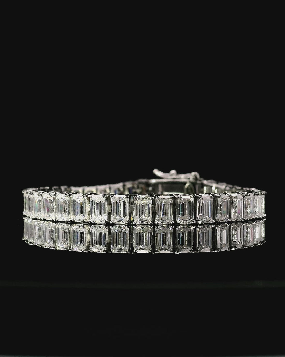 Emerald Moissanite Tennis Bracelet