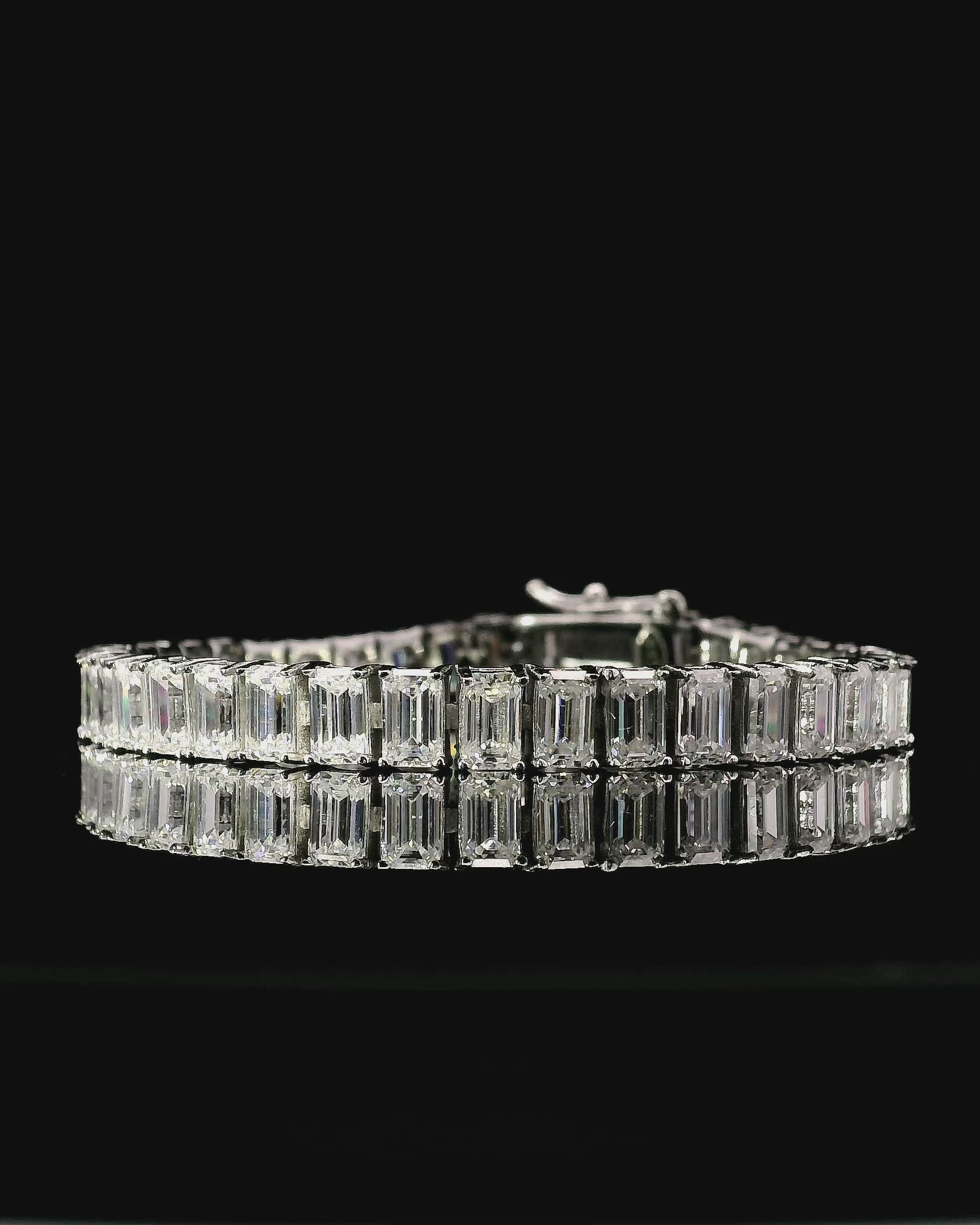 Emerald Moissanite Tennis Bracelet
