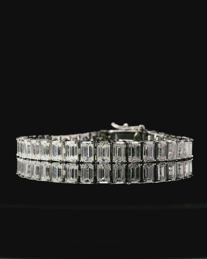 Emerald Moissanite Tennis Bracelet