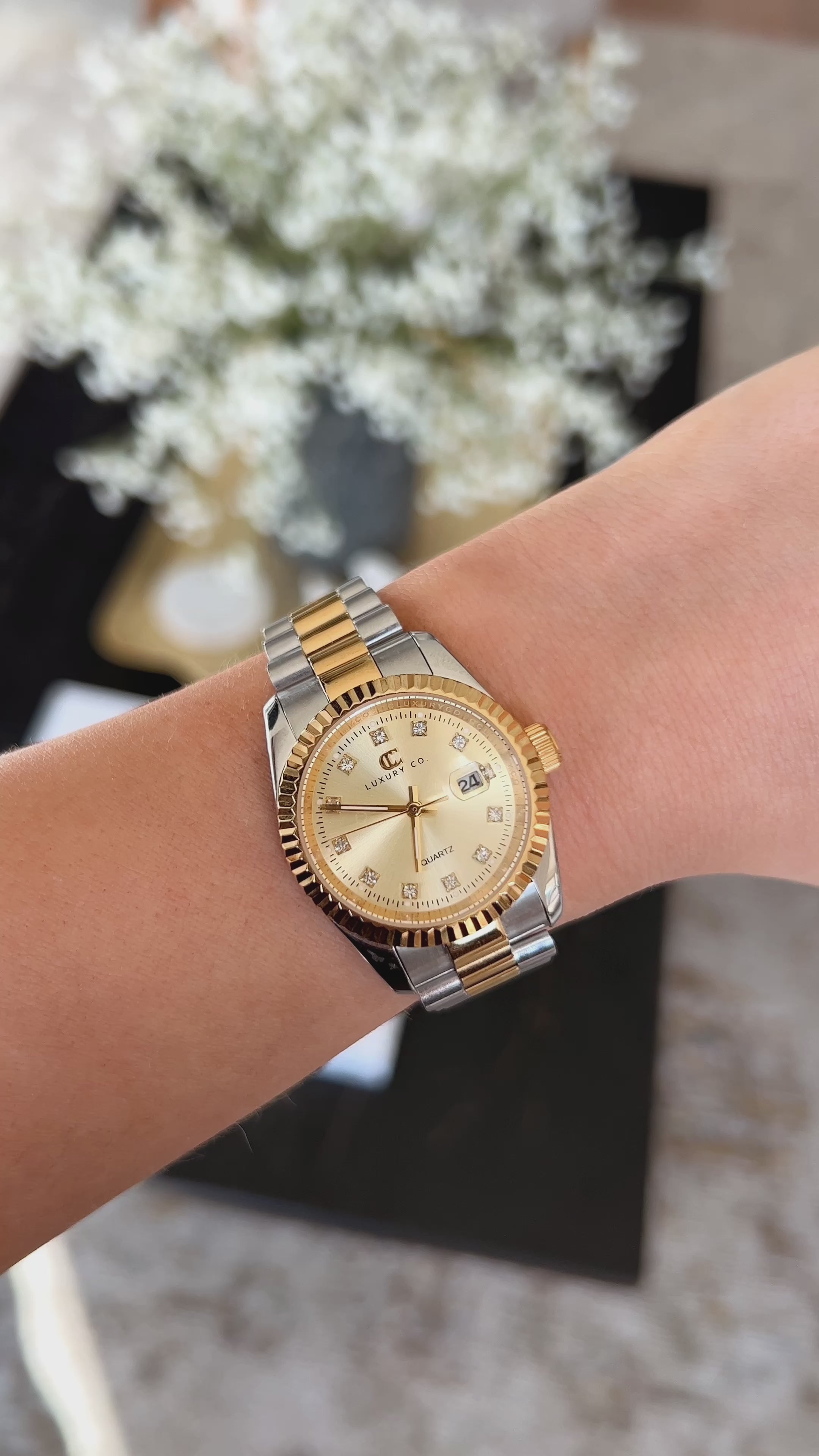 31MM TWO TONE PRESIDENT WATCH SHOPCCLUXURY