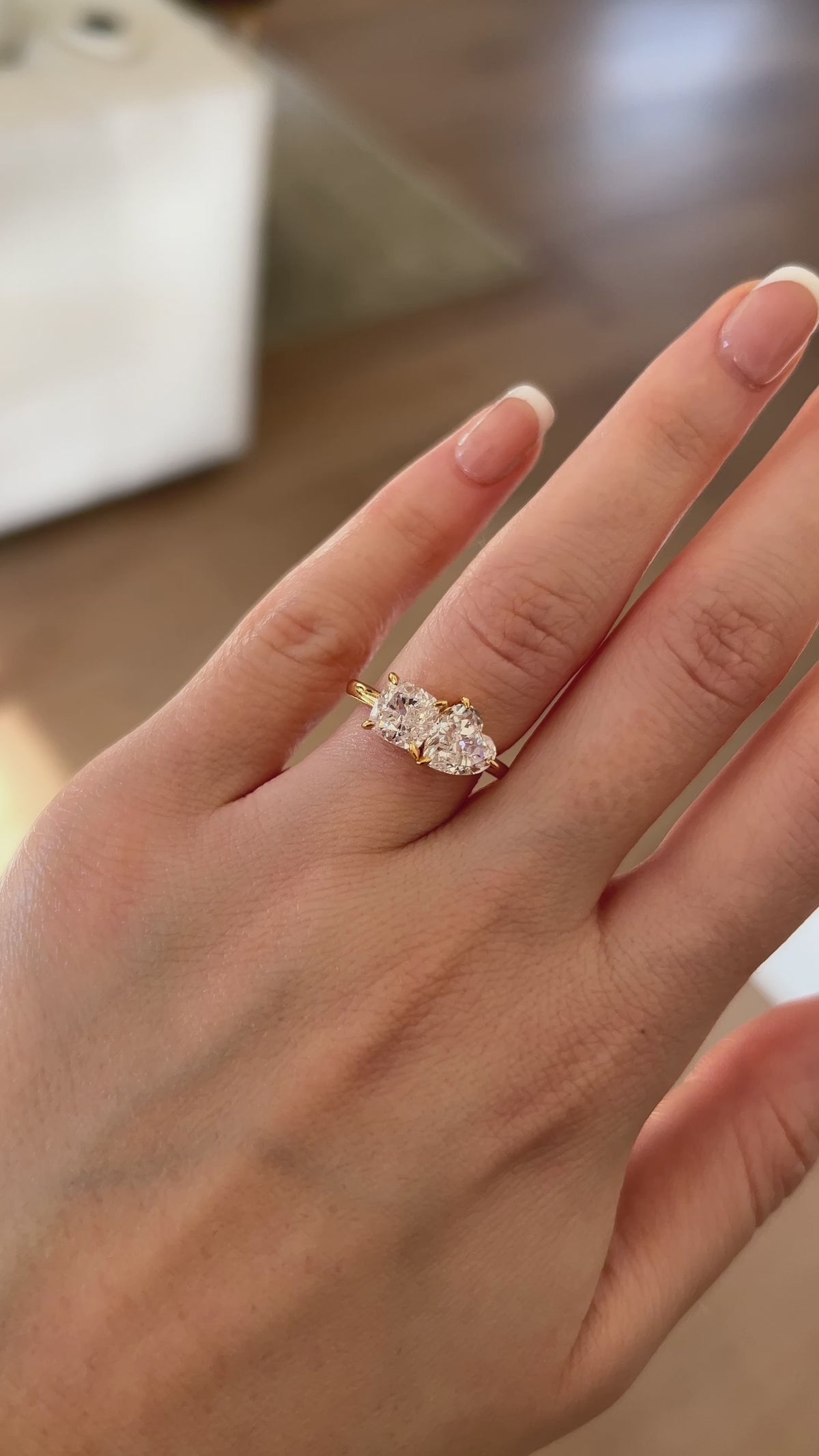 La bague Toi-Et-Moi Valentina -HEART