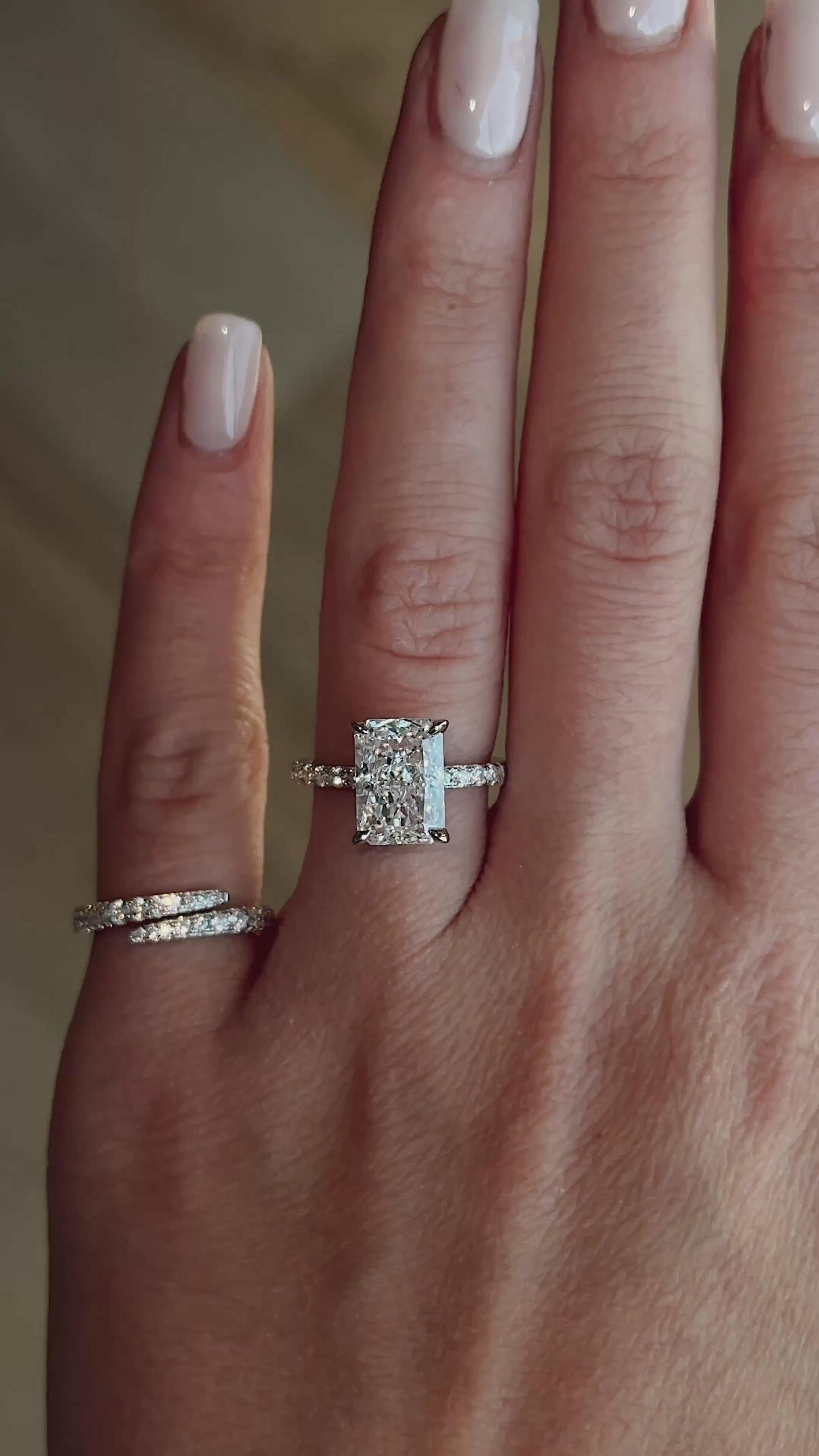 LUXE PAVE RADIANT Ring - 3CT (coming soon)