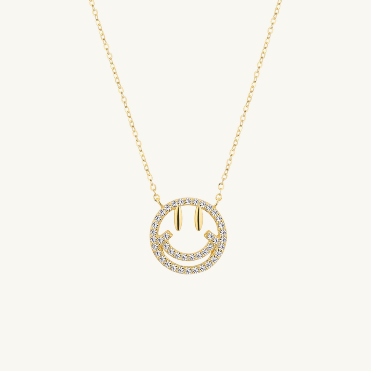 DIAMOND SMILEY NECKLACE – SHOPCCLUXURY