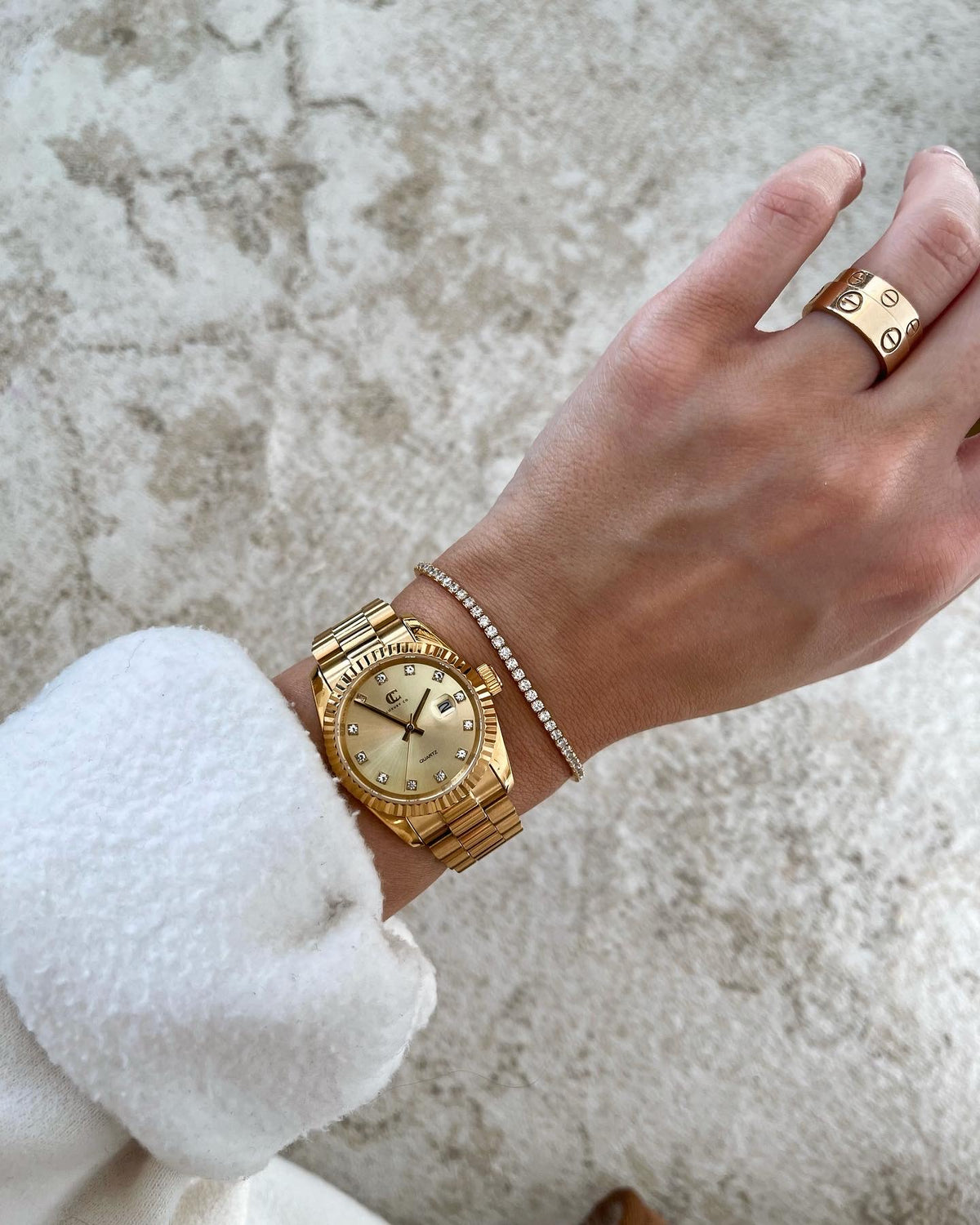 31MM OR - MONTRE PRESIDENT