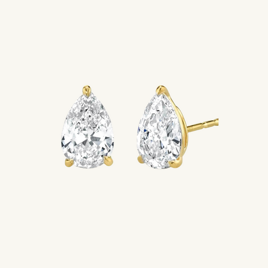 DIAMOND STUDS - PEAR