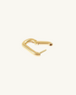 RETRO OVAL LINK EARRINGS