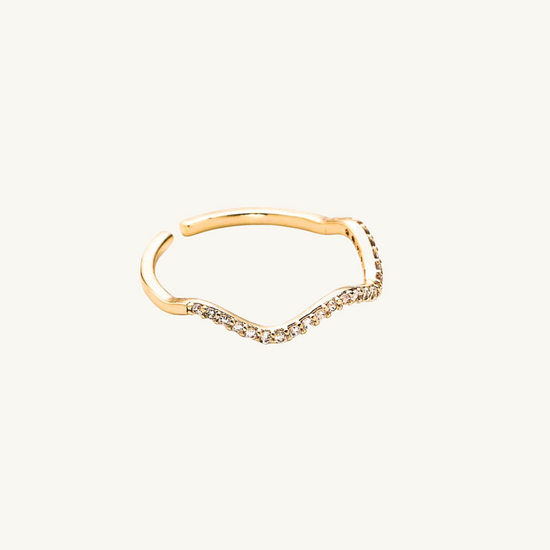 WAVY GOLD FILLED STACKING RING
