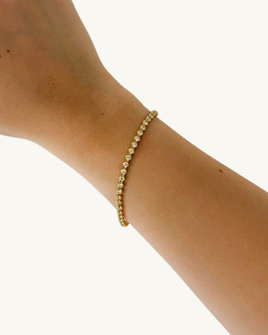 LUXE TENNIS BRACELET - Canary