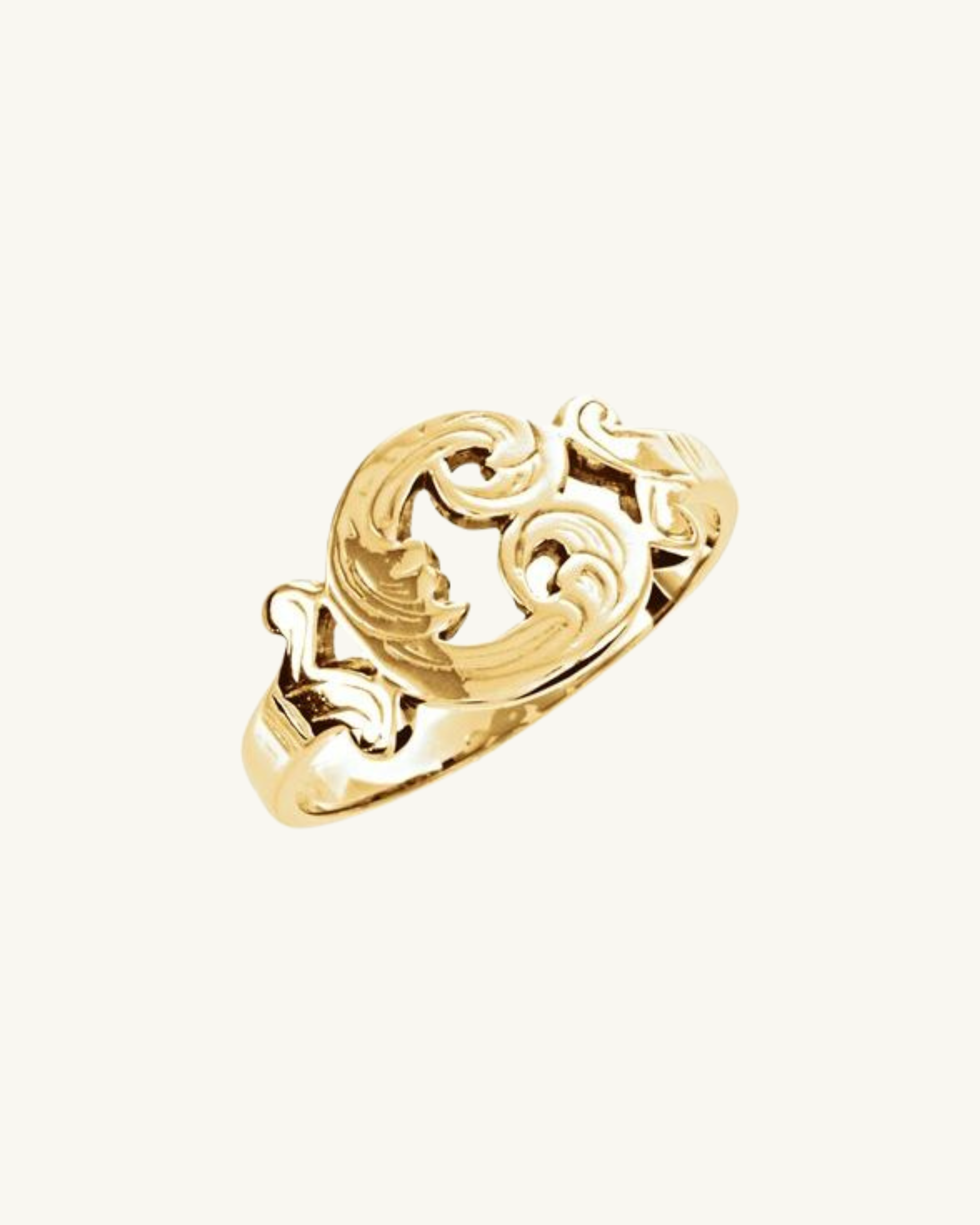 Gold script 2025 initial ring