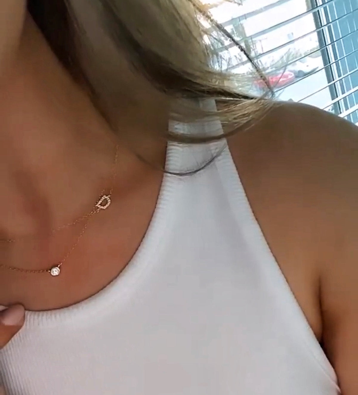 Le Collier Mark - COLLIER INITIALES MICRO PAVÉ