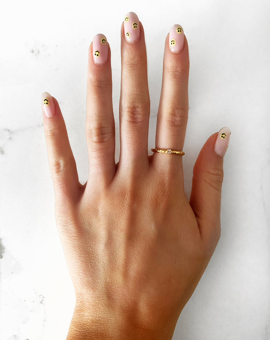 BRUSHED GOLD EVERYDAY RING