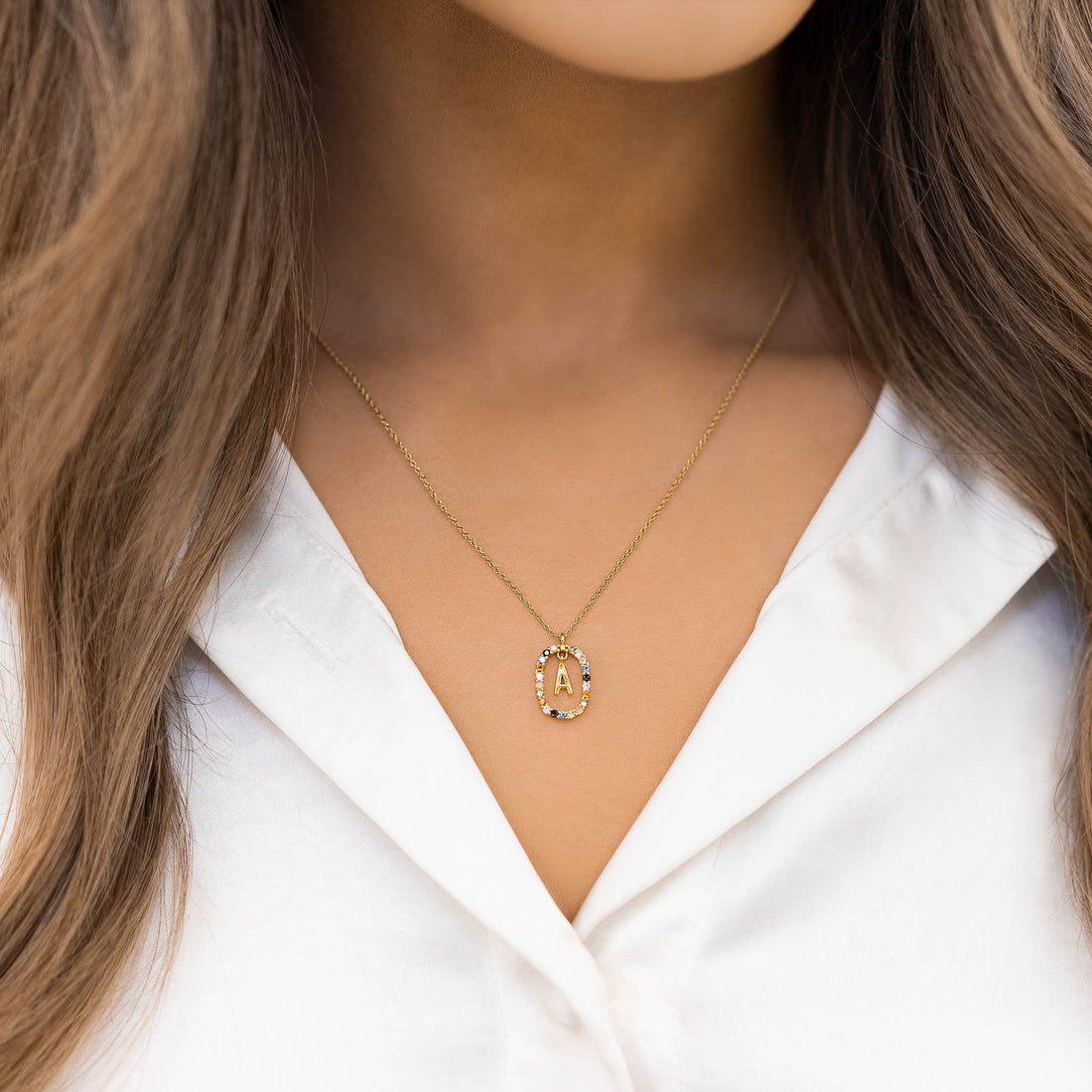 COLLIER INITIAL MULTICOLORE POUR TOUJOURS