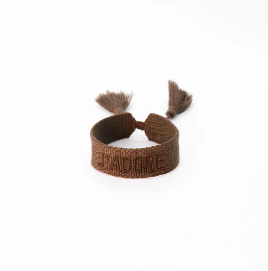 BROWN J'ADORE FRIENDSHIP BRACELET